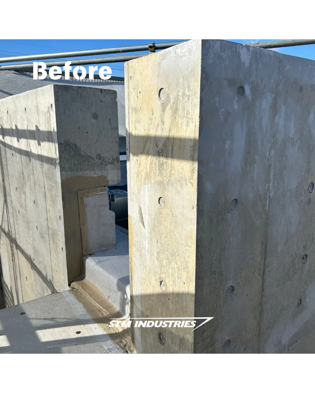 打放しコンクリート外壁の補修