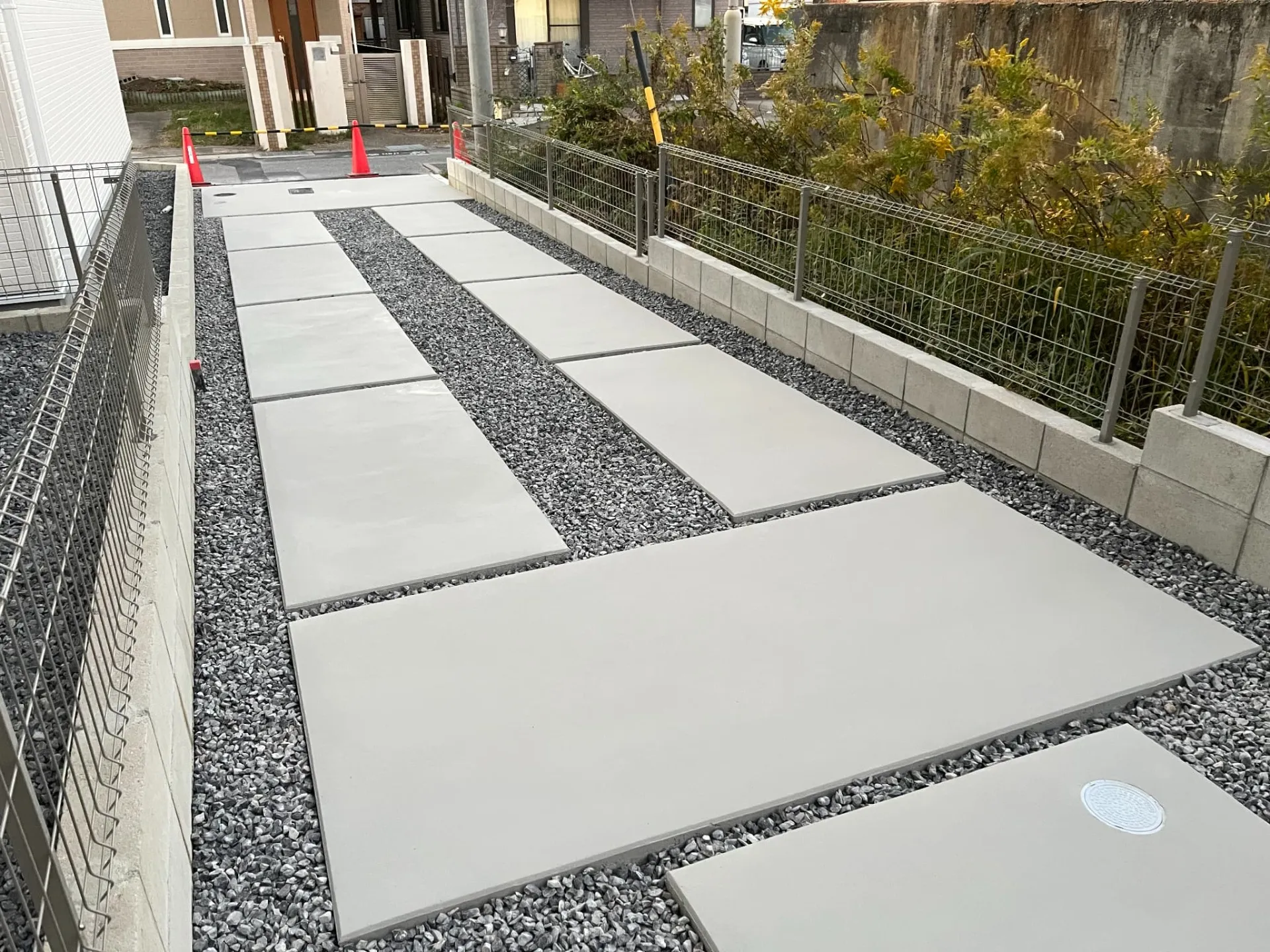 コンクリートの色の違いと仕上がりのバラつき